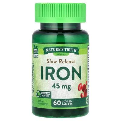 Nature's Truth,Iron, Slow Release, 45 mg, 60 Coated Tablets