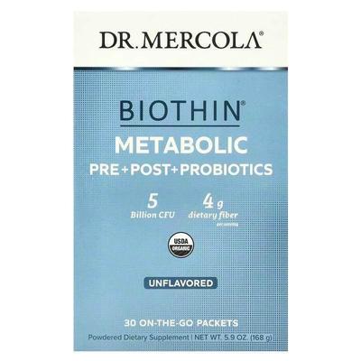 Mercola博士,Biothin®, Metabolic Pre+ Post + Probiotics, Unfl