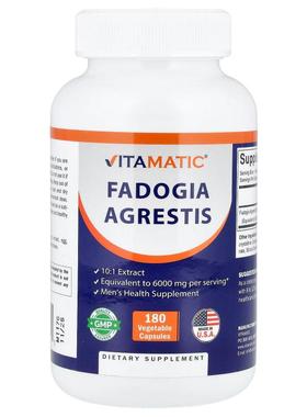Vitamatic,Fadogia Agrestis, 6,000 mg, 180 Vegetable Capsules