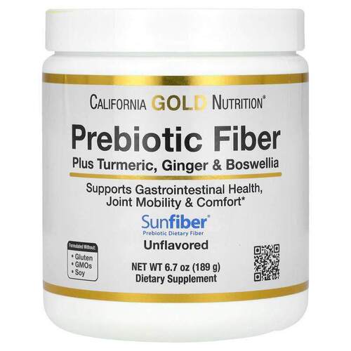 California Gold Nutrition,益生元纤维 + 姜黄、姜和乳香，6.7 1