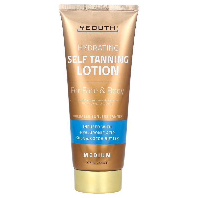 Yeouth,Self Tanning Lotion, For Face &amp; Body, Medium,