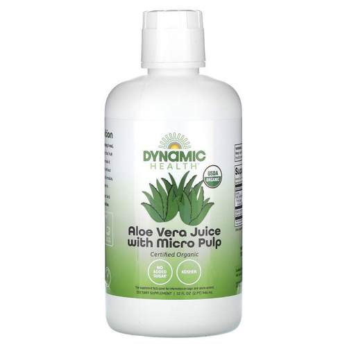 Dynamic Health,Organic Aloe Vera Juice with Micro Pulp 全 Ju