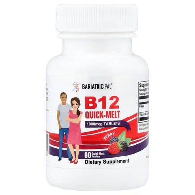 Bariatric Pal,B12 Quick Melt, Berry, 90 Quick-Melt Tablets