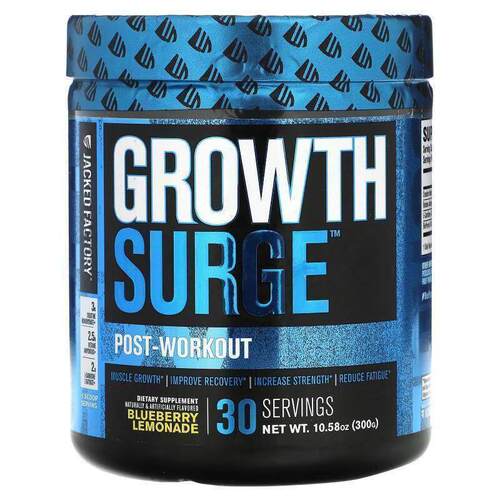Jacked Factory,Growth Surge，锻炼后配方，蓝莓柠檬水味
