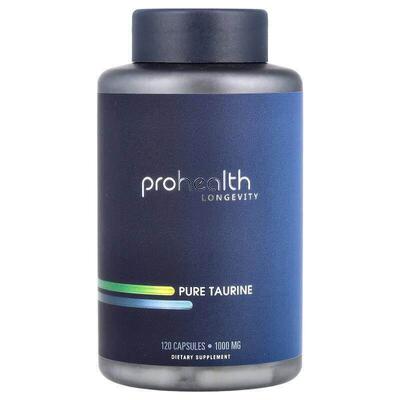 ProHealth Longevity,Pure Taurine, 1,000 mg, 120 Capsules