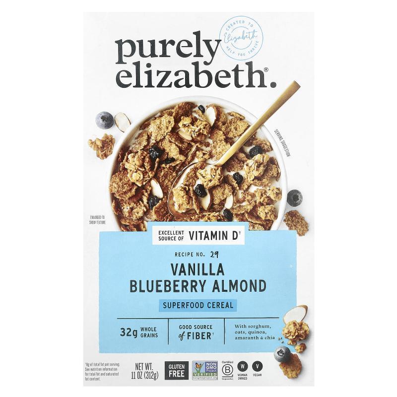 Purely Elizabeth,Superfood Cereal, Vanilla Blueberry Almond,