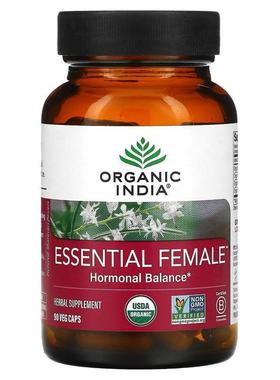 有机印度,Essential Female，荷尔蒙平衡，90 粒素食胶囊