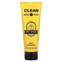 Bee Bald,Clean Head &amp;amp; Face, Daily Cleanser, 4 fl