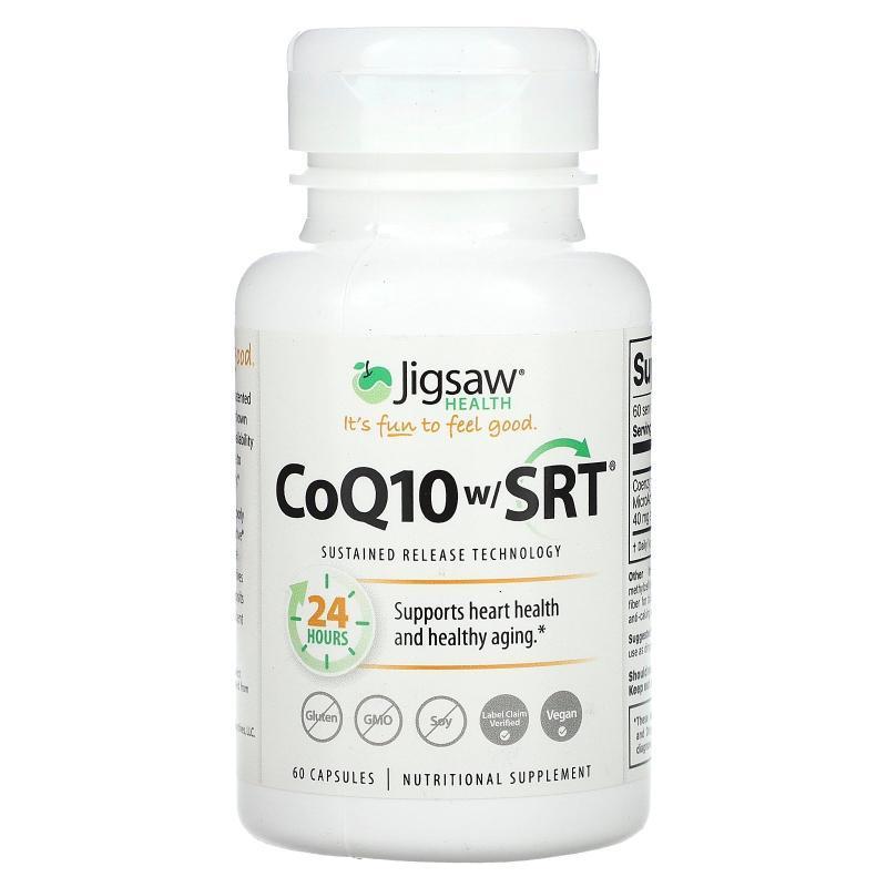 Jigsaw Health,CoQ10 w/ SRT, 60 Capsules