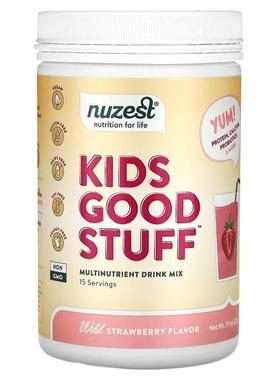 Nuzest,Kids Good Stuff，多营养混合饮品，野草莓味，7.9 盎司（