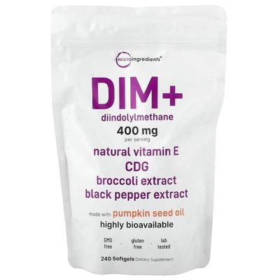 Micro Ingredients,DIM+, 240 Softgels