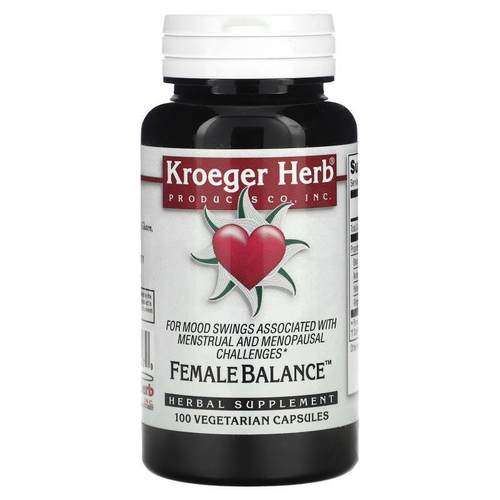 Kroeger Herb Co,Female Balance, 100 Vegetarian Capsules