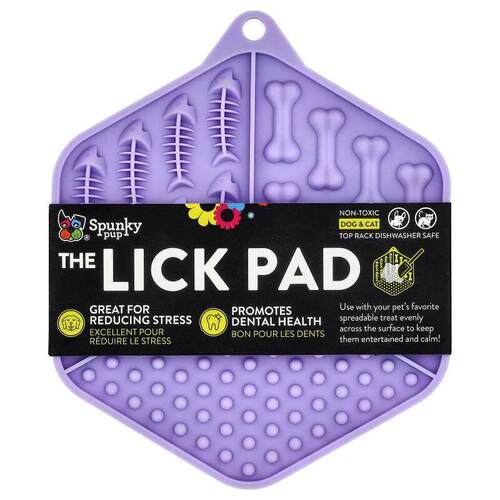 Spunky Pup,The Lick Pad, Dog &amp; Cat, Hexagon, 1 Count