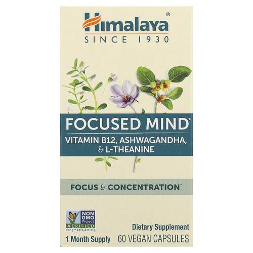 Himalaya,Focused Mind, 60 Vegan Capsules