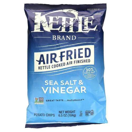 Kettle Foods,Air Fried Potato Chips, Sea Salt &amp;amp;a