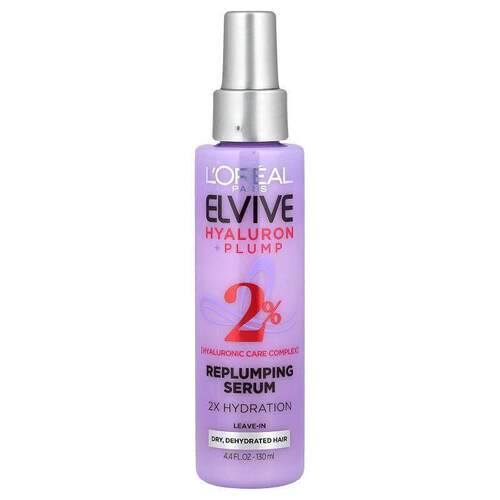 欧莱雅,Elvive, Hyaluron + Pump, Replumping Serum, Dry Dehydr