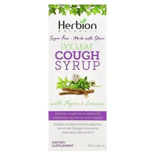 含麝香草和甘草的常春藤叶缓解糖浆，无糖，5 液量盎司（150 毫升