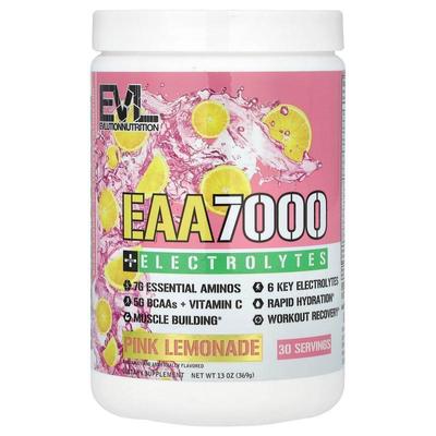 EVL,EAA 7000 + Electrolytes, Pink Lemonade, 13 oz (369 g)