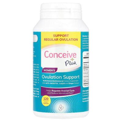 Conceive Plus,女性排卵支持，120 粒素食胶囊
