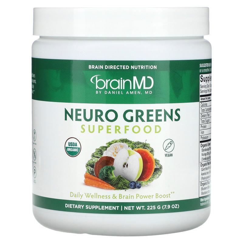 BrainMD,Neuro Greens Superfood, 7.9 oz (225 g)