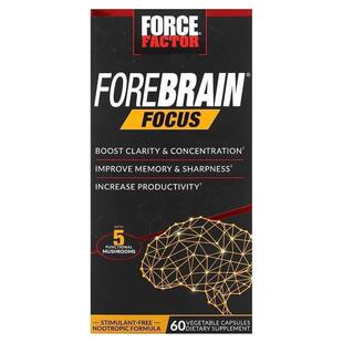 Force Factor前脑聚焦  60 粒素食胶囊