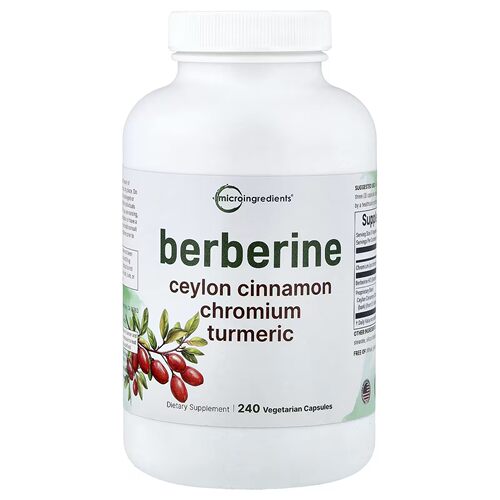 Micro Ingredients,小檗碱，240 粒素食胶囊