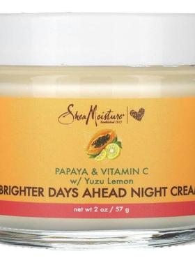 SheaMoisture,Brighter Days Ahead 晚霜，木瓜和维生素 C，含柚2