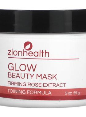 Zion Health,Glow Beauty Mask, Firming Rose Extract, 2 oz (56