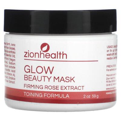 Zion Health,Glow Beauty Mask, Firming Rose Extract, 2 oz (56