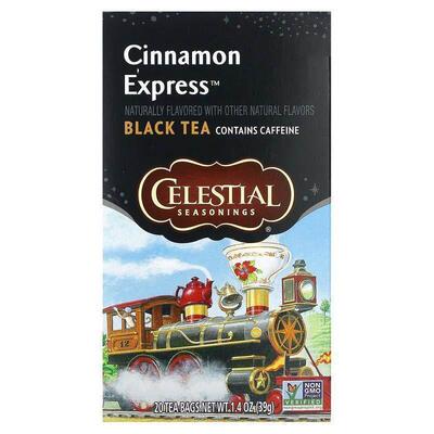 斯乐,Black Tea, Cinnamon Express, 20 Tea Bags, 1.4 oz (39 g)
