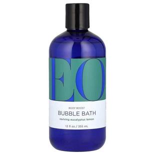 EO Products,Body Boost Bubble Bath, Reviving Eucalyptus Lemo