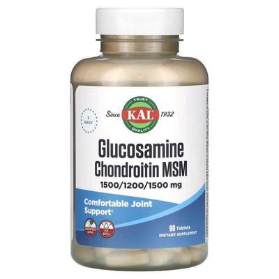 KAL,Glucosamine Chondroitin MSM, 60 Tablets