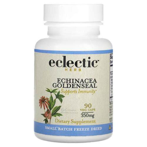 Eclectic Institute,紫锥菊白毛茛，350 毫克，90 粒素食胶囊