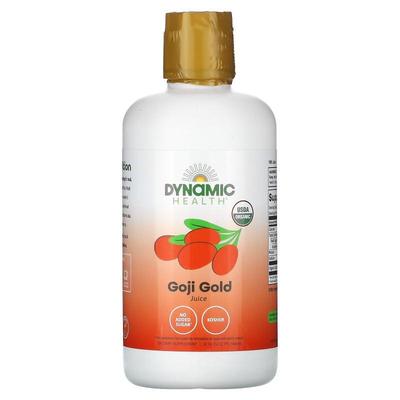 Dynamic Health,Certified Organic Goji Gold, 全 Juice, 32 fl