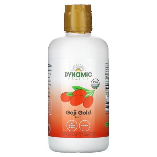 Dynamic Health,Certified Organic Goji Gold, 全 Juice, 32 fl