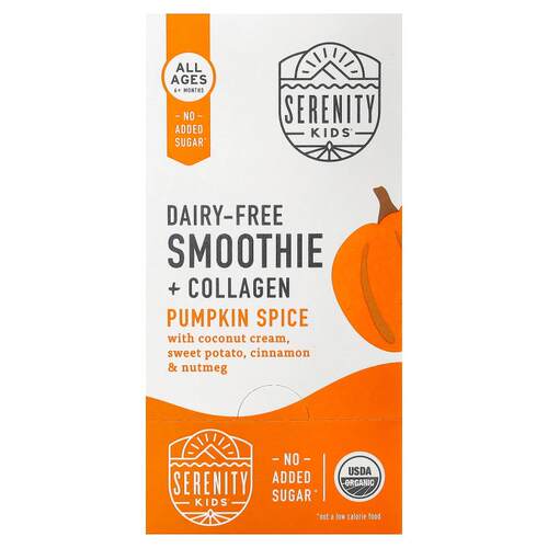 Serenity Kids,Dairy-Free Smoothie + Collagen, Pumpkin Spice,