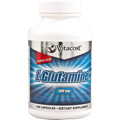 Vitacost,L-Glutamine, 500 mg, 100 Capsules