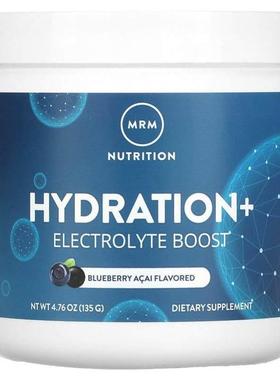 MRM Nutrition,Hydration+Electrolyte Boost，蓝莓巴西莓，4.76