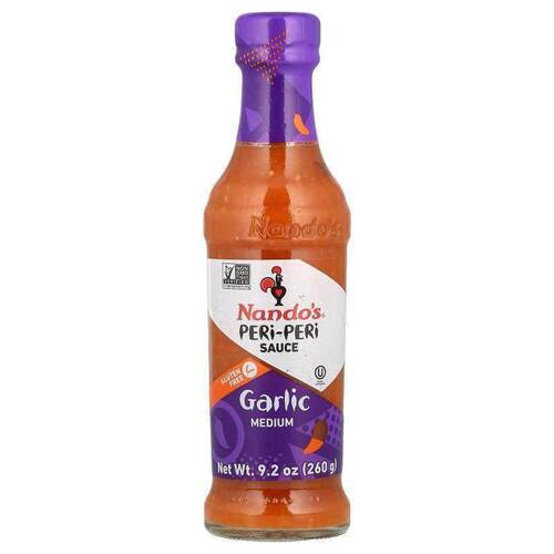 NANDO'S,Peri-Peri 酱，蒜香，中度，9.2 盎司（260 克）