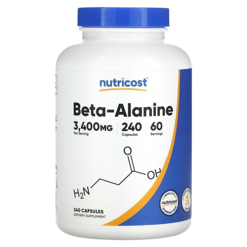 Nutricost,Β-丙氨酸，850 毫克，240 粒胶囊