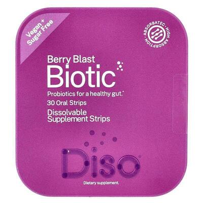Diso,Biotic, Berry Blast, 30 Oral Strips