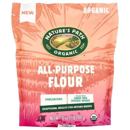 Nature's Path,Organic All-Purpose Flour, Unbleached, 2 lbs (