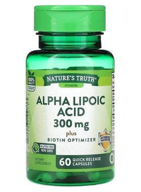 Nature's Truth,Vitamins, Alpha Lipoic Acid, 300 mg, 60 Quick