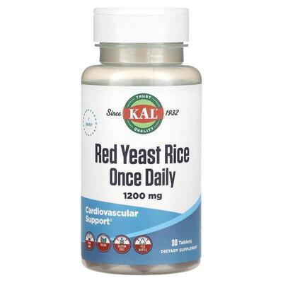 KAL,Red Yeast Rice, 1,200 mg, 30 Tablets