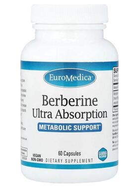 EuroMedica,Berberine Ultra Absorption, 60 Capsules