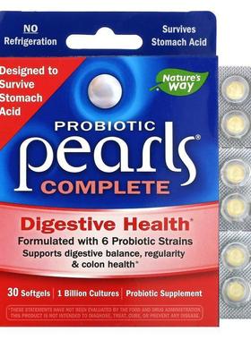然萃维,Probiotic Pearls Complete，消化健康，30 粒软凝胶