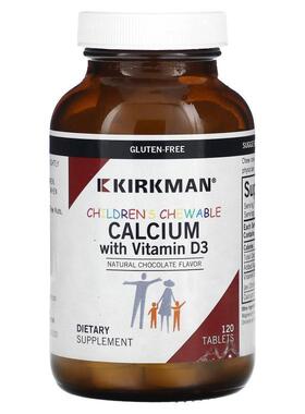 Kirkman Labs,Children's Chewable Calcium with Vitamin D3, Na