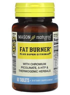 Mason Natural,Fat Burner Plus Super Citrimax，60片