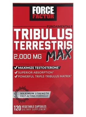 Force Factor,Fundamentals，特强蒺藜，500 毫克，120 粒素食胶