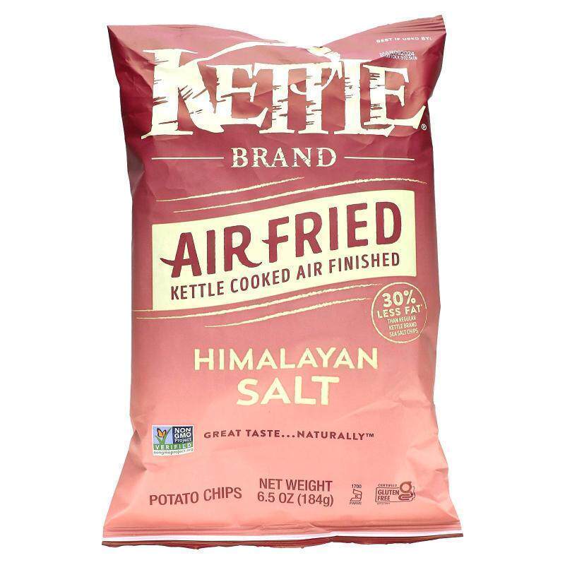 Kettle Foods,Air Fried Potato Chips, Himalayan Salt, 6.5 oz